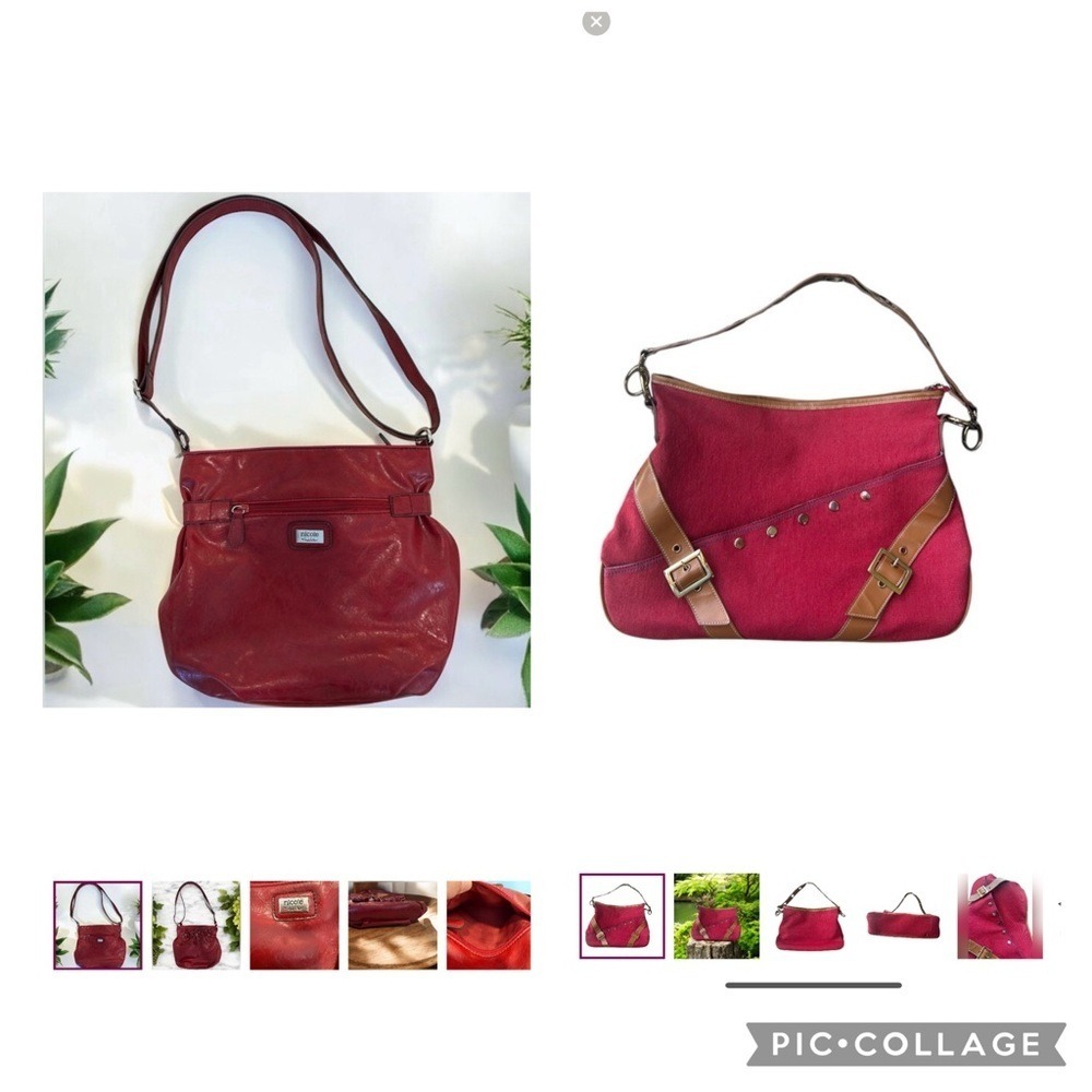 2 Red Women's Shoulder Bag's - Joan Rivers - nicoleโ